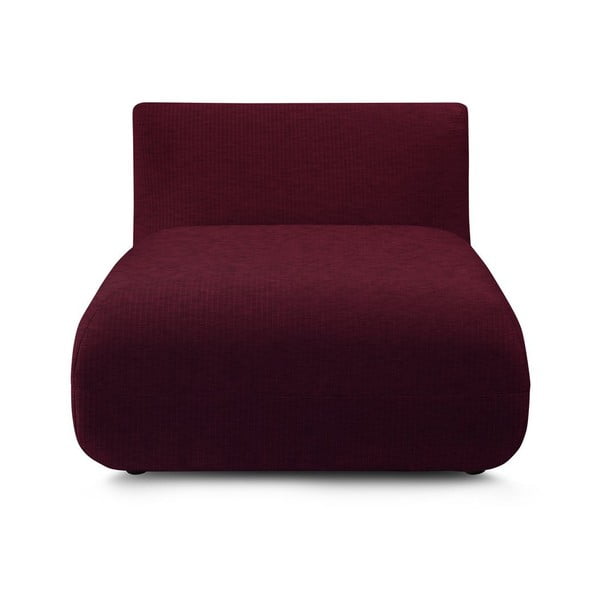 Велурен модул за диван в цвят бордо Lecomte - Bobochic Paris