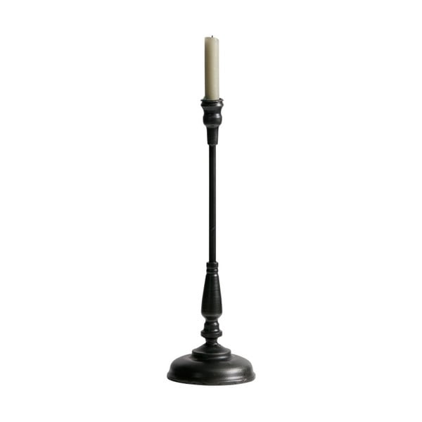 Черна метална поставка за свещи Ripple, височина 40 cm - BePureHome