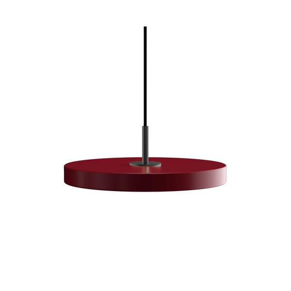 Червено LED висящо осветително тяло с метален абажур ø 31 cm Asteria Mini – UMAGE