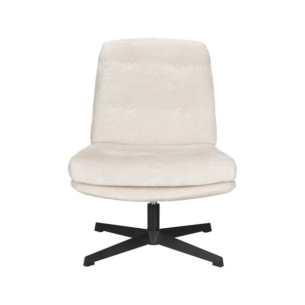 Кремаво въртящо се кресло Kai – White Label-image-1