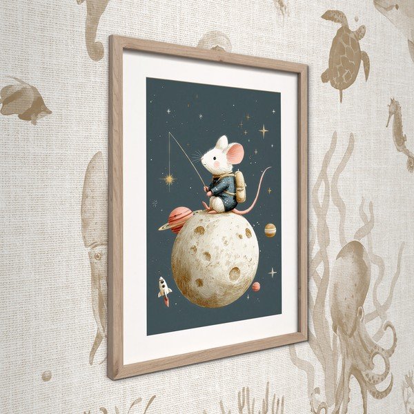 Детска картина 30x40 cm Astro Mouse – Styler-image-2