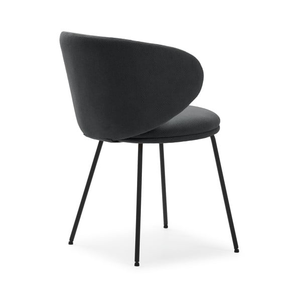 Тъмносиви тапицирани трапезни столове в комплект 2 бр. Rush – Marckeric-image-4