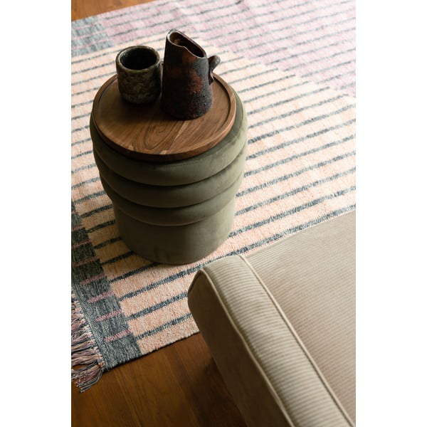 Розов/прасковен  памучен килим 160x230 cm Hampton – Dutchbone-image-2