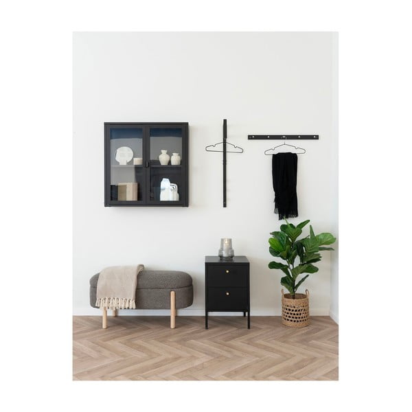 Кафява пейка от прежда с примки от букле Branca – House Nordic-image-1