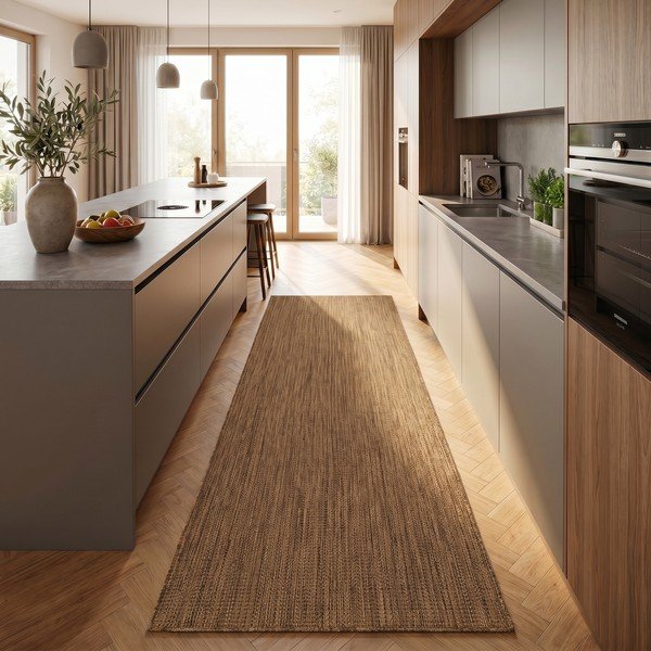 Кафява пътека за открито и закрито 80x250 cm Mira 1450 – Ayyildiz Carpets-image-1