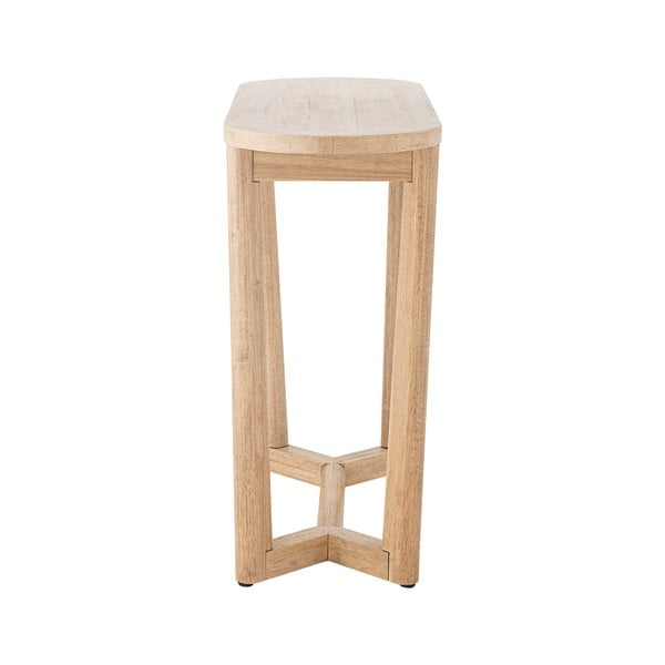 Конзолна маса от масивно каучуково дърво в естествен цвят 35x100 cm Serrone – Bloomingville-image-3