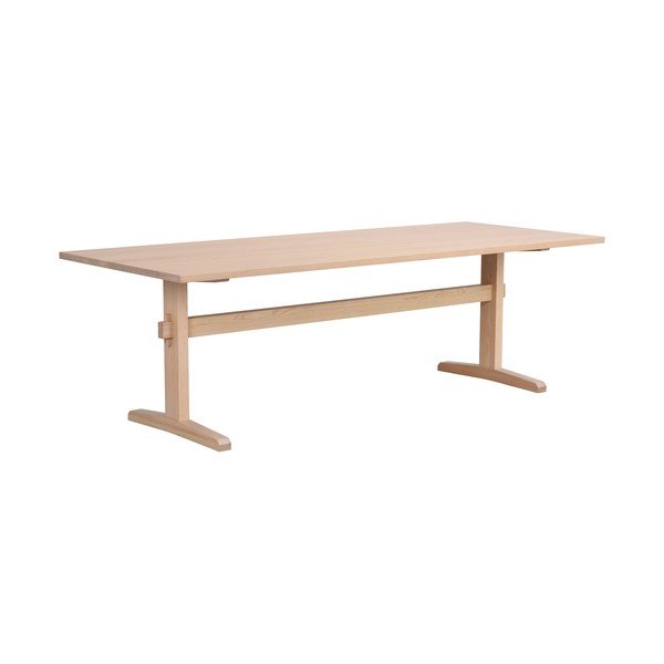 Сгъваема маса за хранене с плот от дъб 240x95 cm Westville - Rowico-image-2