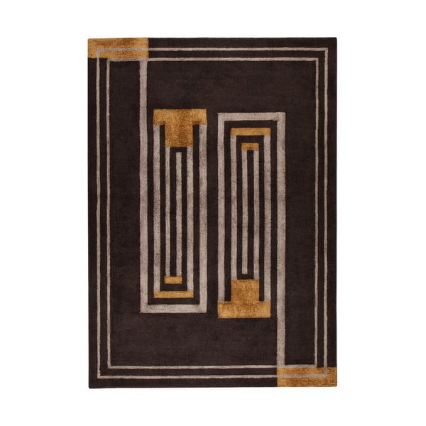 Кафяв ръчно тъкан килим Модерен стил на живот, 200 x 290 cm - Flair Rugs