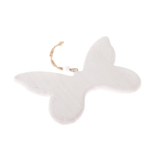 Бяла дървена висяща декорация Толкова сладка пеперуда - Dakls