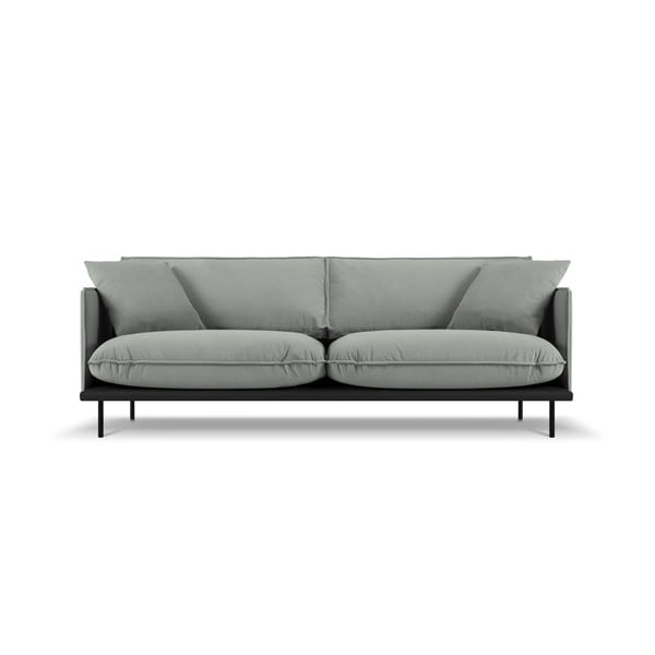 Сив диван с кадифена повърхност Auguste - Interieurs 86