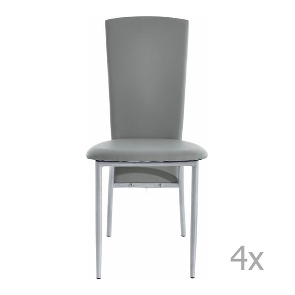 Sada 4 šedých  jídelních židlí Støraa Nevada