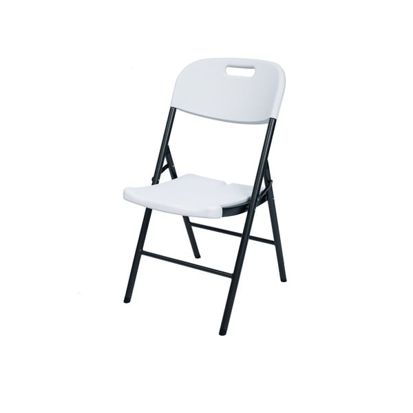 Черно-бял градински стол - Rojaplast