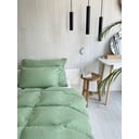 Зелено единично  муселиново спално бельо 135x200 cm Plain Muslin – Butter Kings