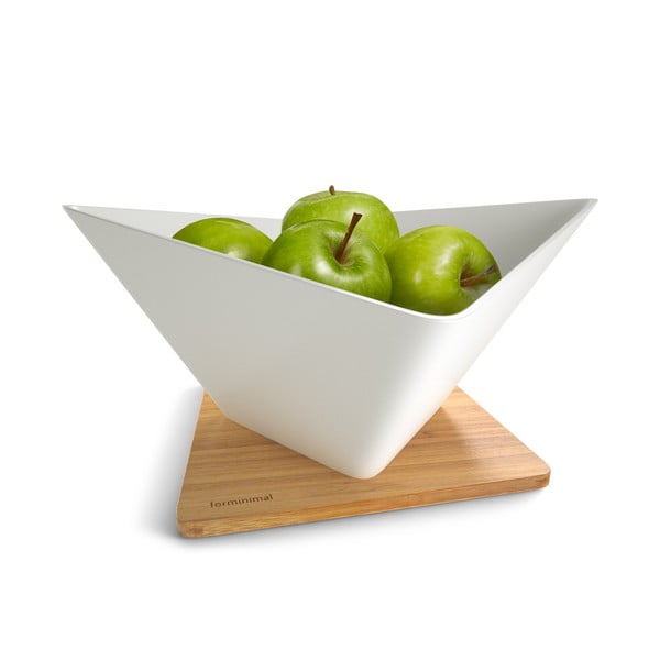 Odkapávací mísa na ovoce s podložkou Draining Fruit Bowl, bílá