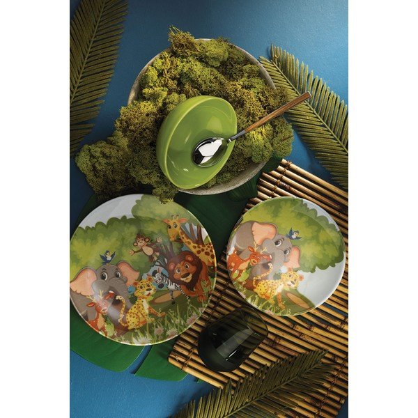 Детски комплект за хранене от керамика 3 бр. - Hermia-image-1