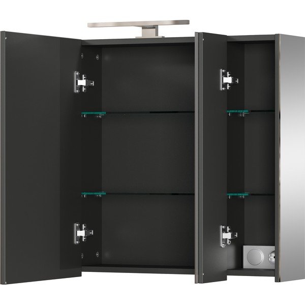 Сив шкаф за баня 80x71 cm – Germania-image-3