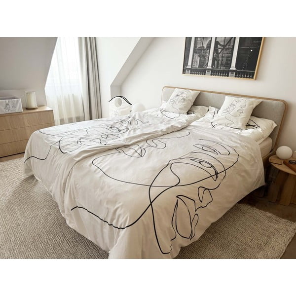 Спално бельо от памучен сатен , 200 x 200 cm Infinity - Butter Kings-image-1