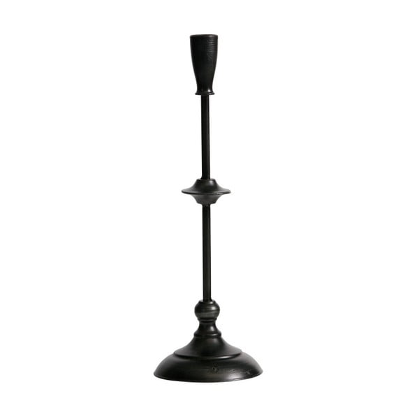 Черна метална поставка за свещи Ripple, височина 41 cm - BePureHome