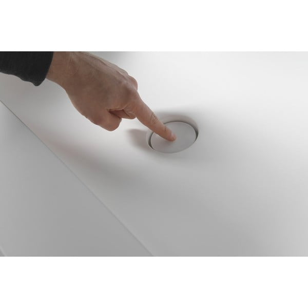 Бял двоен умивалник от изкуствен камък 180x51,5 cm Aruba – Sapho-image-3