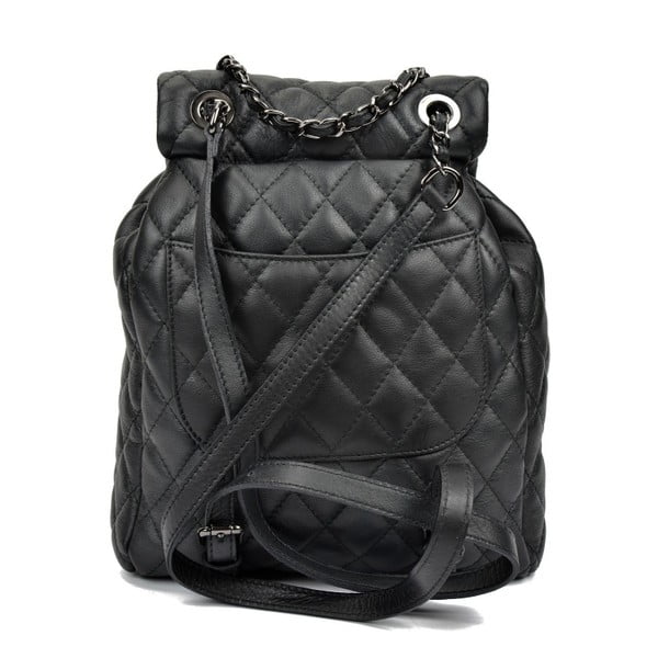 Černý kožený batoh Anna Luchini Lucy-image-4