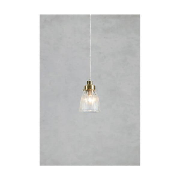 Висящо осветително тяло в месингов цвят със стъклен абажур ø 11 cm Bellis – Markslöjd-image-4