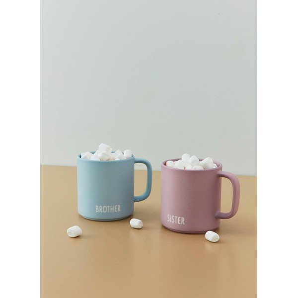 Лилава порцеланова чаша 175 ml Sister - Design Letters-image-3