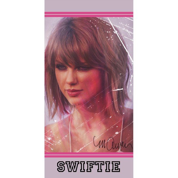 Розова памучна детска кърпа 70x140 cm Swiftie – Jerry Fabrics
