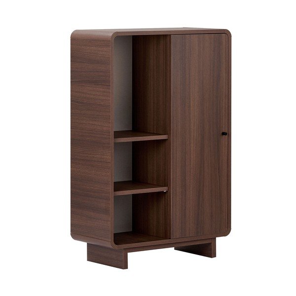 Шкафче от декор от орех в тъмно естествен цвят 70x110x34 cm Torina – Nordure