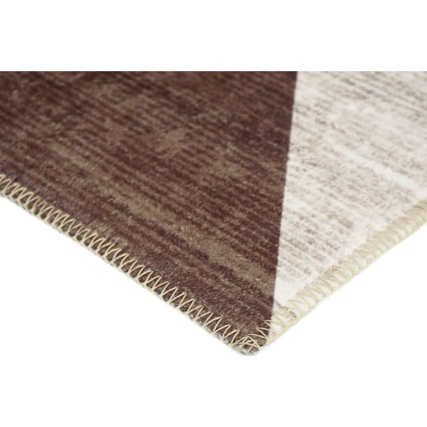 Кафяв и бежов килим, който може да се мие, 80x50 cm - Vitaus-image-2