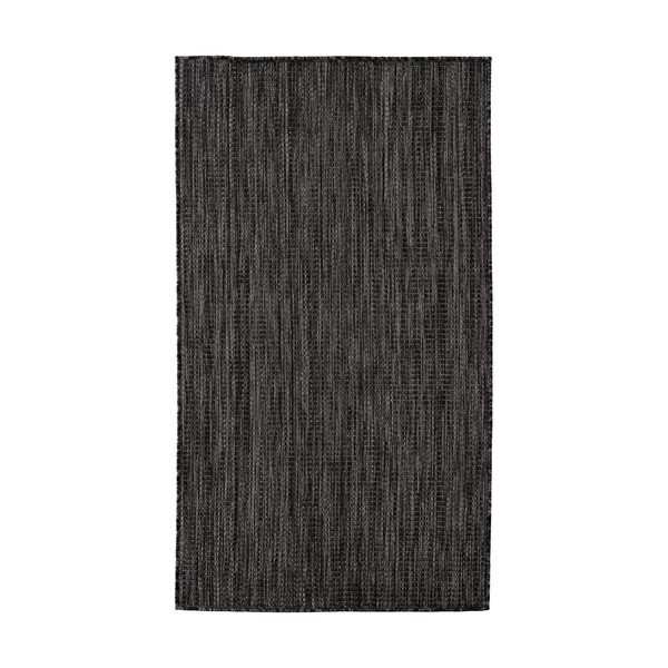 Черен килим за открито и закрито 60x100 cm Mira 1450 – Ayyildiz Carpets