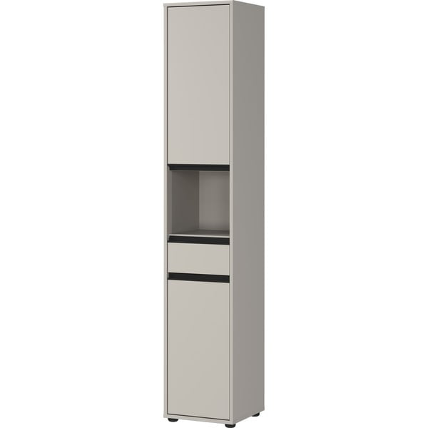 Сив висок шкаф за баня 33x181 cm Lemont – Germania-image-2