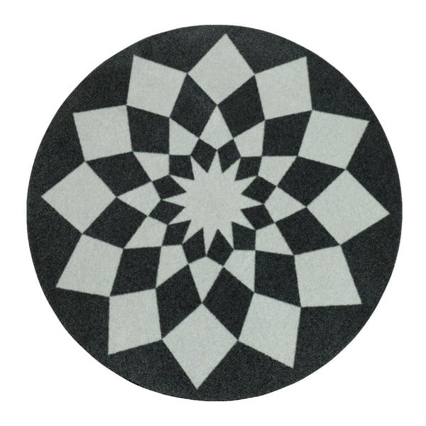 Dětský šedý koberec Zala Living Geometry, ⌀ 100 cm