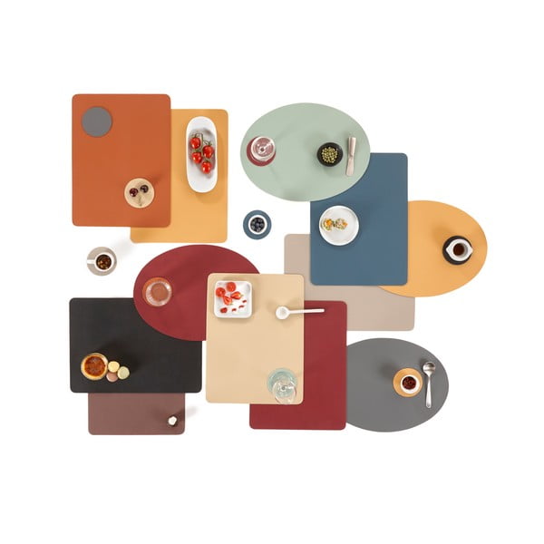 Черна подложка от изкуствена кожа , 33 x 45 cm Togo - ZicZac-image-2