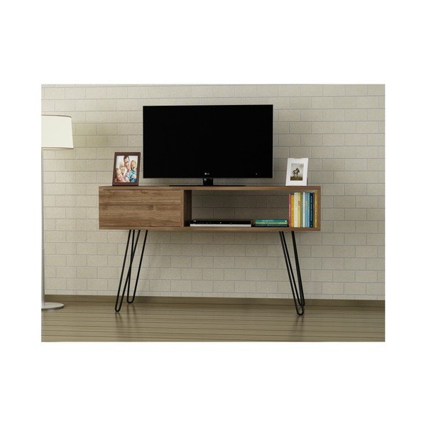 Кафява маса за телевизор Lara - Furny Home-image-2