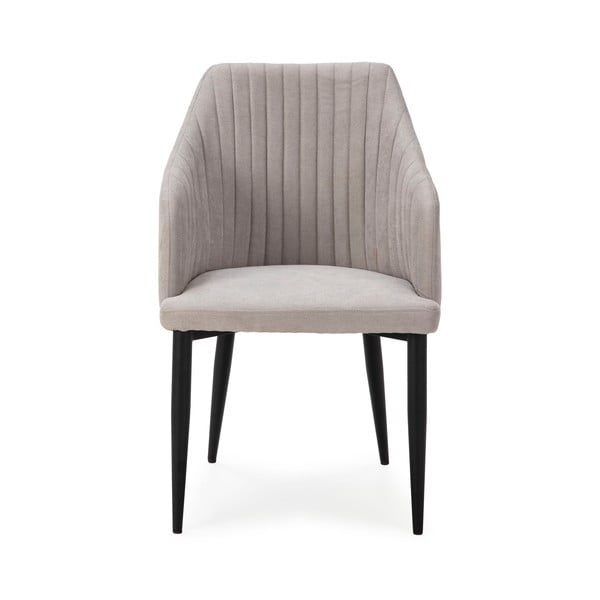 Светлосиви тапицирани трапезни столове в комплект 2 бр. Nadi – Marckeric-image-2