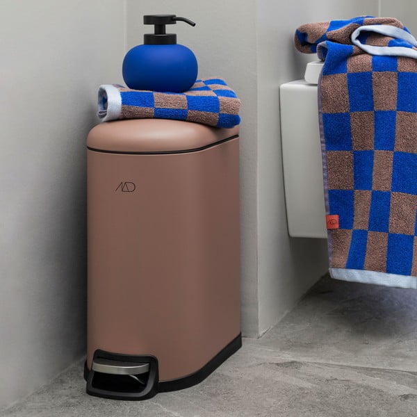 Синьо-кафява кърпа от органичен памук 50x90 cm Retro - Mette Ditmer Denmark-image-2