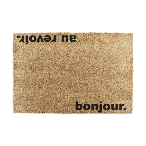 Изтривалка от кокосови влакна 40x60 cm Bonjour, Au Revoir – Artsy Doormats