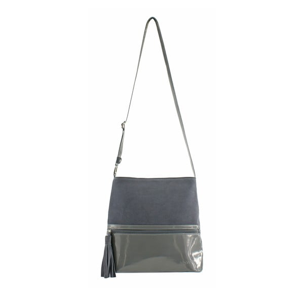 Kožená kabelka Boscollo Grey 3443-image-1