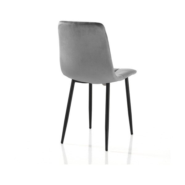 Сиви кадифени трапезни столове в комплект от 2 броя Faffy - Tomasucci-image-2