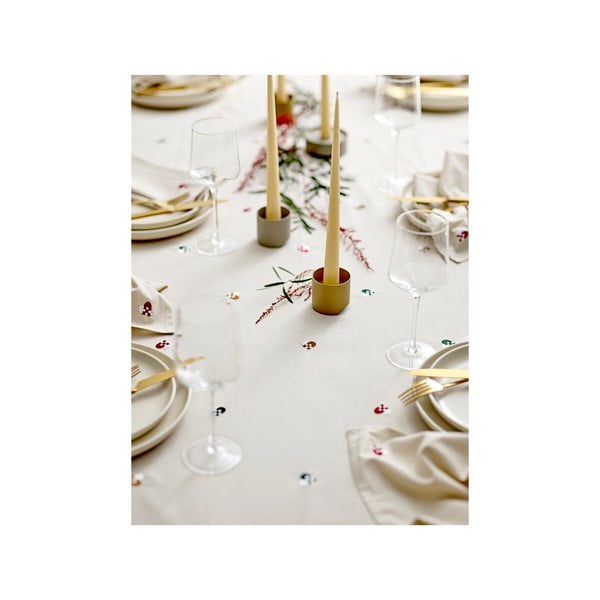 Памучна покривка за маса ø 180 cm Hearts Embloidery – Södahl-image-2