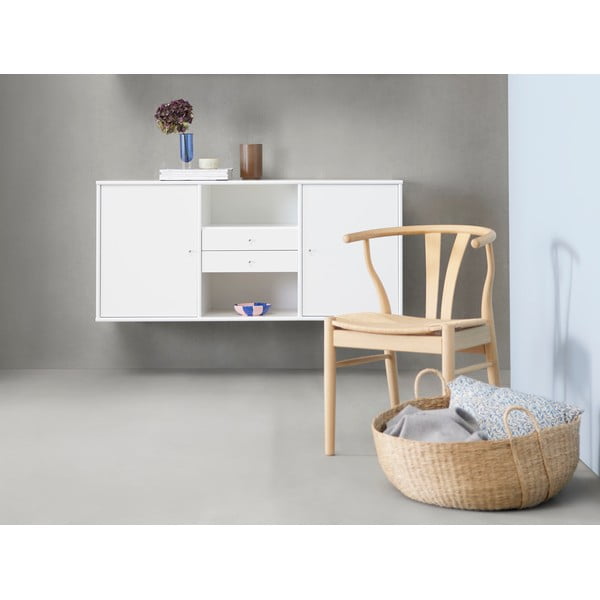 Бял нисък скрин 133x61 cm Mistral - Hammel Furniture-image-1