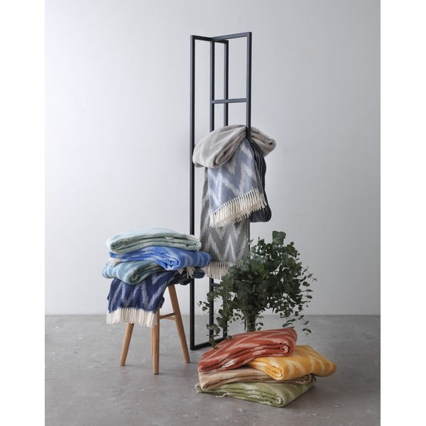 Маслиненозелено каре със съдържание на памук , 140 x 180 cm Mallorca - Euromant-image-1