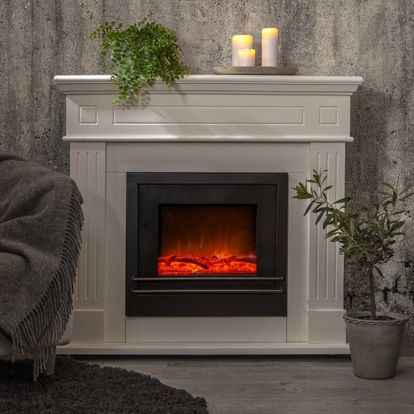 Светодиодна светлинна декорация с имитация на пламък, широчина 50 см Fireplace - Star Trading