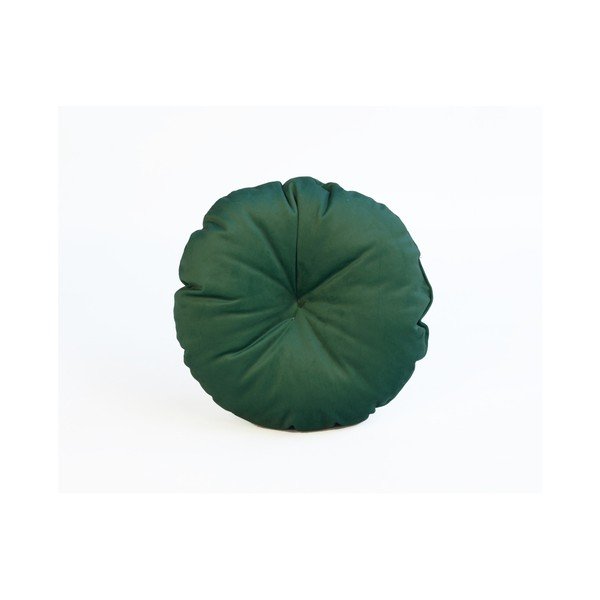 Зелена възглавница от микрофибър Redondo, ø 45 cm - Surdic