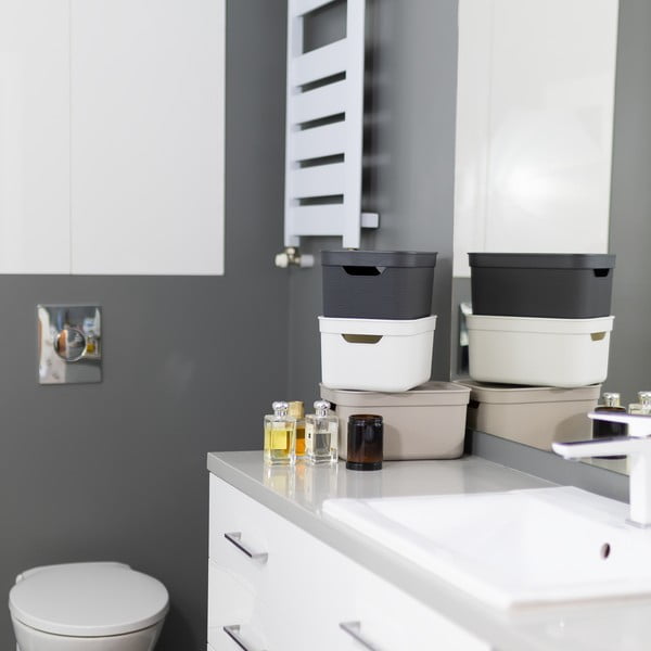 Пластмасова кутия за съхранение с капак Deco - Rotho-image-1