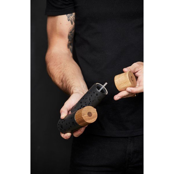 Черен керамичен комплект мелнички за сол и пипер 2 бр. Gastro Black – Bitz-image-2