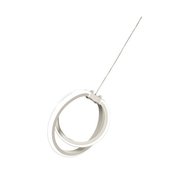 Бяло метално LED висящо осветително тяло ø 25 cm Sezen – Squid Lighting-image-3