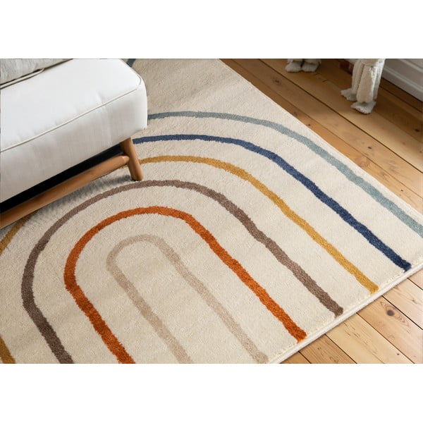Кремав детски килим 160x235 cm Double Rainbow – Hanse Home-image-1