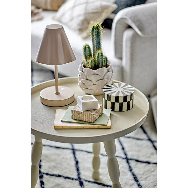 Бежова LED затъмняваща се настолна лампа с метален абажур (височина 28 cm) Lianna – Bloomingville-image-1