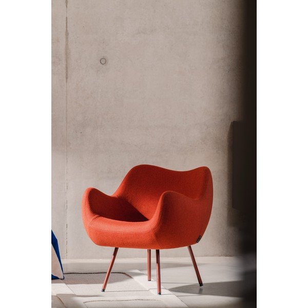 Червено вълнено кресло RM58 – noo.ma-image-1